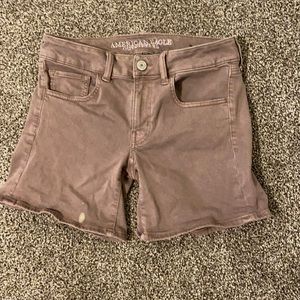 Purple MIDI shorts |American Eagle Outfitters|